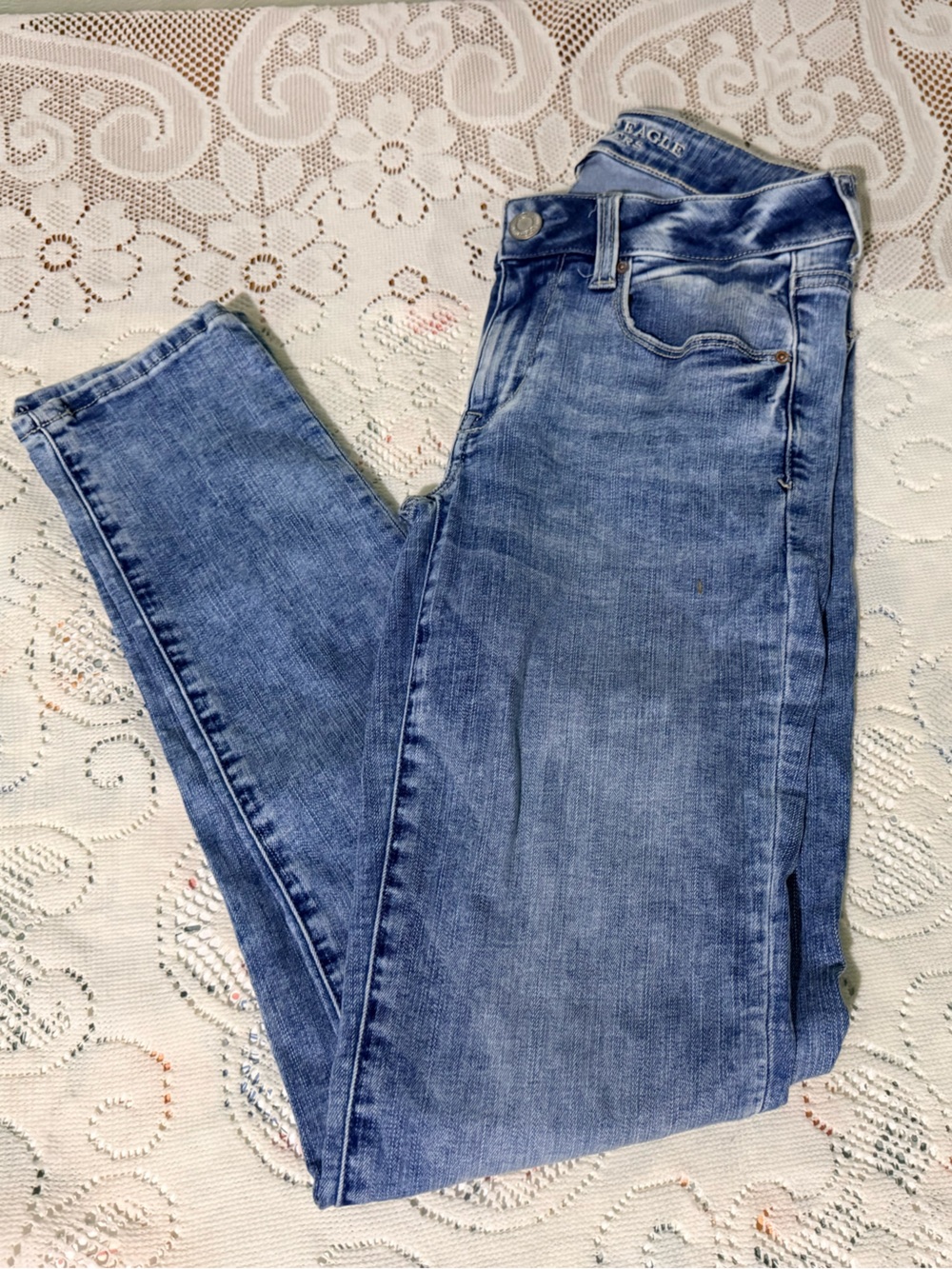 American Eagle Outfitters Light Blue Skinny Jeans-2 Long